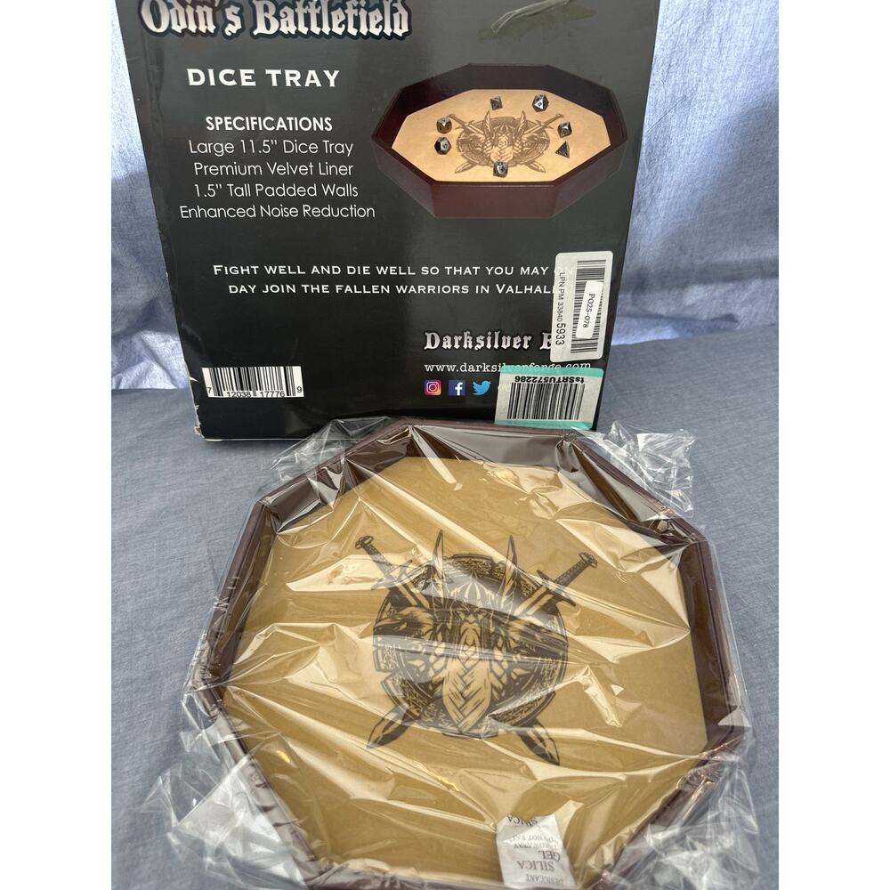 Odin's Battlefield 11.5 Inch Octagon Dungeons & Dragons Dice Tray - Picture 2 of 4